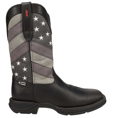

Durango Rebel Faded Flag Patriotic Square Toe Wellington Mens Black Casual Boot, Черный, Durango Rebel Faded Flag Patriotic Square Toe Wellington