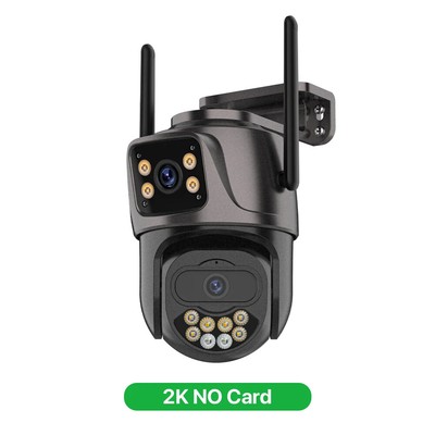 6K 9MP HD IP Camera Outdoor 8x Zoom Dual Screen WiFi Camera 8MP Security PTZ Cam