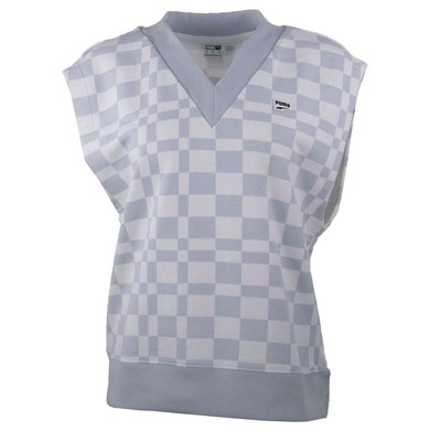 

Puma Downtown Aop Pullover Vest Женская синяя повседневная спортивная верхняя одежда 536269-21, Синий, Puma Downtown Aop Pullover Vest