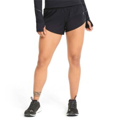 

Puma Run 5K Woven 3 Short W Женские черные повседневные спортивные штаны 52139201, Черный, Puma Run 5K Woven 3" Short W