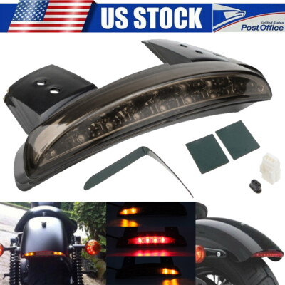 Motorcycle LED Brake Lights Rear Fender Tail light W/ Turn Signal For Harley US