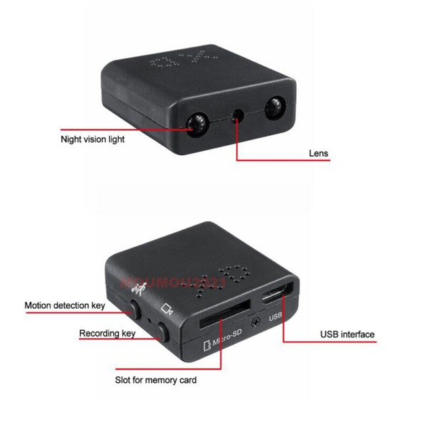 XD Mini Micro Spy Camera HD 1080P Camera Night Vision for Home Office Car Indoor - Image 16
