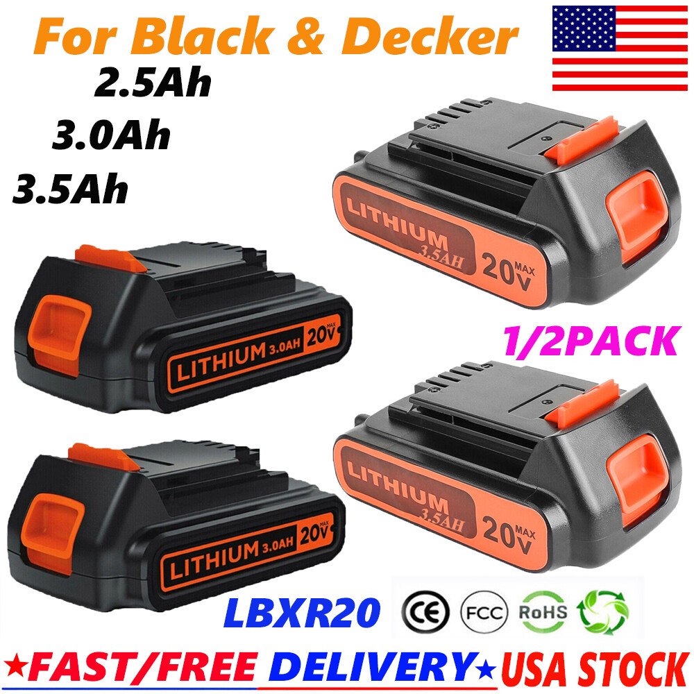 For Black and Decker Lithium-Ion MAX Battery LBXR20 LBX20,LCS120 Power Tools