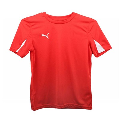 

Футболка Puma Team с круглым вырезом и короткими рукавами для мальчиков, размер  701269-01-Y, Красный, Puma Team Crew Neck Short Sleeve Soccer Jersey