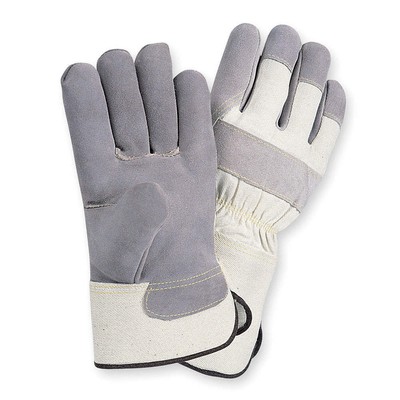 CONDOR 1VT34 Leather Gloves,Gray,XL,PR 1VT34