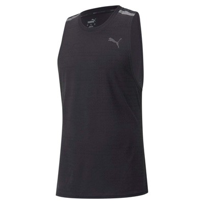 

Puma Jacquard Crew Neck Athletic Tank Top Mens Black Casual Athletic 52231501, Черный, Puma Jacquard Crew Neck Athletic Tank Top