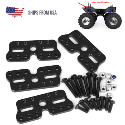 QMORE for RC 1/14 Tamiya Clodbuster 4x4x4 Front Rear Shock Mount Heighten 10mm