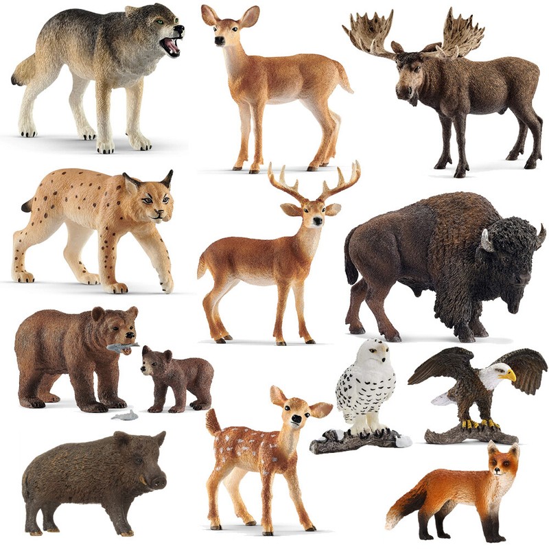 Schleich® WILD LIFE Forest Waldtiere Spielfigur zum auswählen inkl