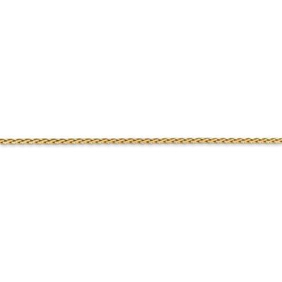 Pre-owned Superdealsforeverything Real 14kt Yellow Gold 1.5mm D/c Wheat Chain; 16 Inch