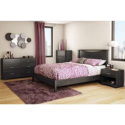 Queen Size Headboard Bedroom Particle Board Wood Gray Oak Ne