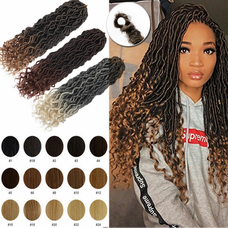 Us Goddess Locs Deep Curly Faux Locs Dreadlocks Crochet Braids