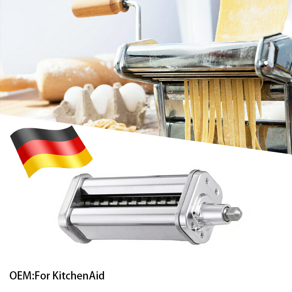 Stainless Steel Pasta Roller Cutter Set Attachment for KitchenAid Stand