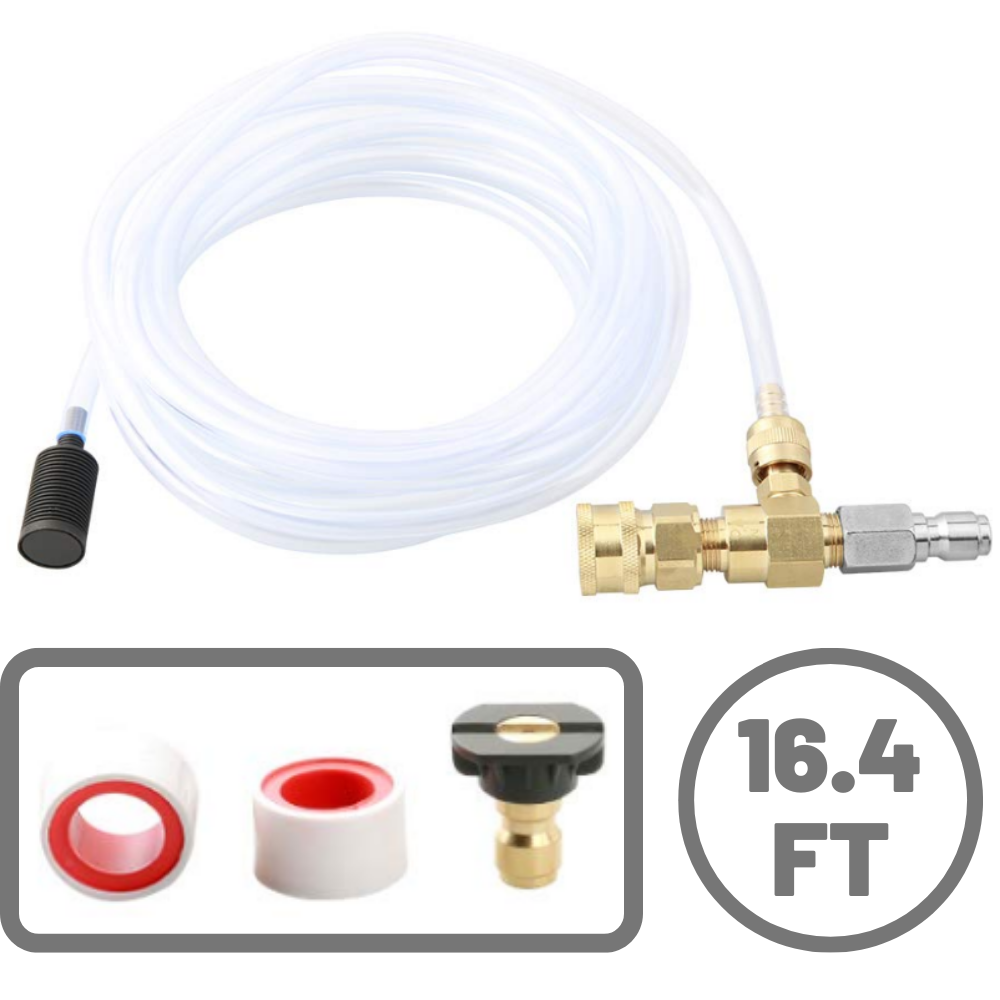 Injector Kit for High Pressure Power Washer Chemical Injector Kit Soap Dispenser
