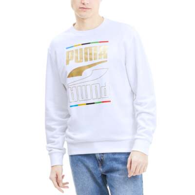 

Мужская толстовка Puma Rebel 5 Continents с круглым вырезом, размер  584608-02, Белый
