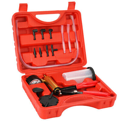 Brake Bleeder Tester Kit Car Motorcycle Hand Held Vacuum Pump Bleeding Tool H9W4