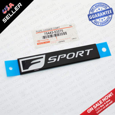Lexus Gloss Black F-Sport Logo ABS Badge Trunk Luggage Lid 3D Emblem Decoration