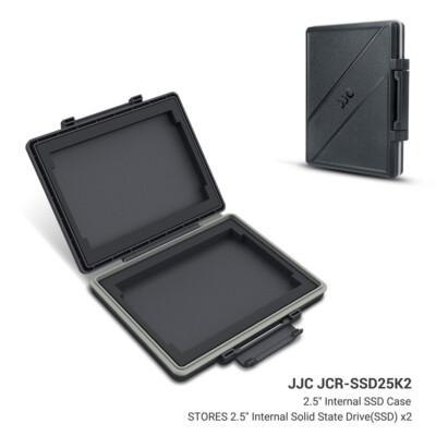JJC 2.5'' Internal Solid State Drive SSD Hard Case Storage Holder Protection Box