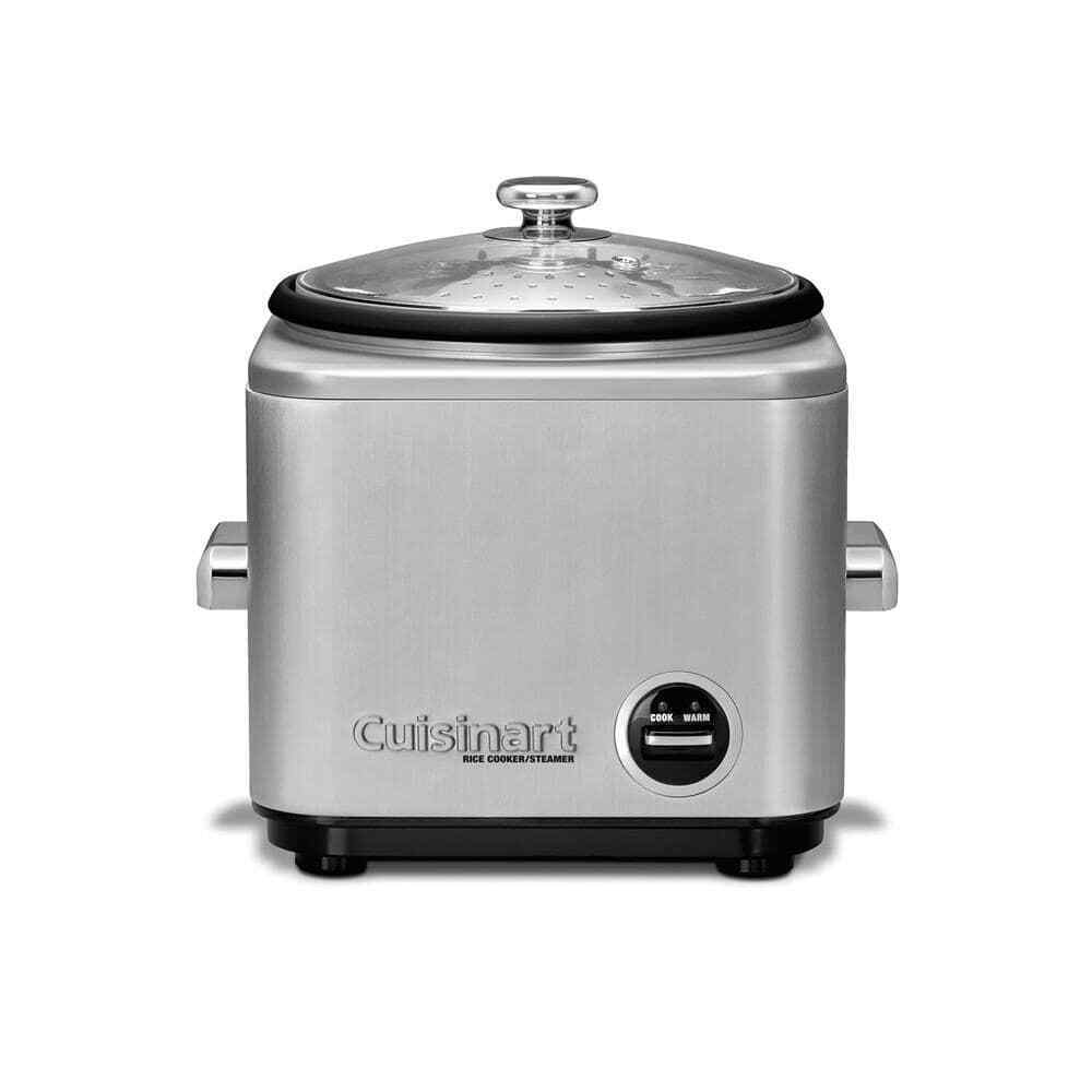 650W 8-Cup Brushed Stainless Steel Rice Cooker