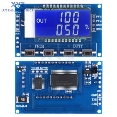 PWM Pulse Frequency Duty Cycle Square Wave Adjustable Module Signal Generator US