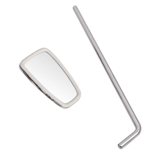 4 X14 INCH MIRROR STEMS AND BRACKETS IN CHROME FOR LAMBRETTA AND VESPA MOD RACK