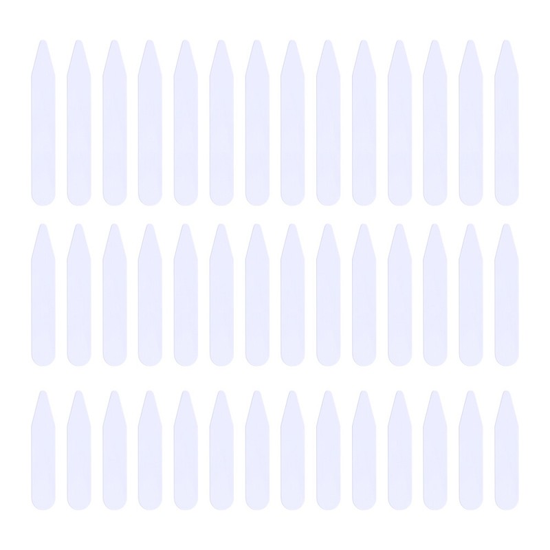 NUOLUX 200PCS Kunststoff Nylon 3 Größen White Collar Bones für Bademantel Männer