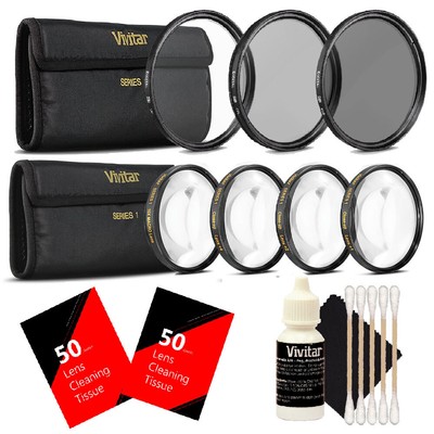 Vivitar 67mm Macro Close Up Kit with Deluxe Accessory Kit for All 67mm Lenses