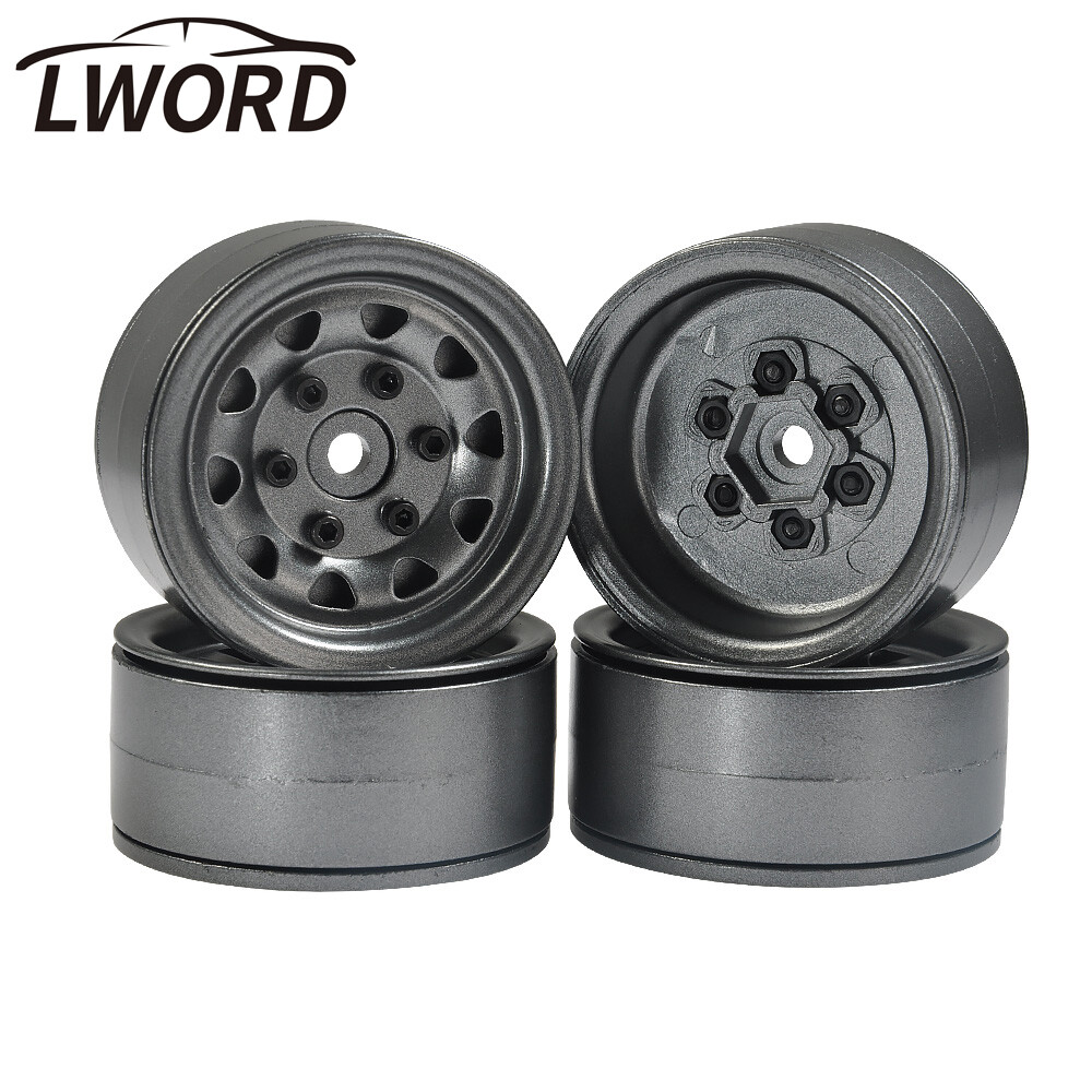 Aluminum Alloy 1.9inch Beadlock Wheels Rims 26mm for SCX10 D90 TRX4 1/10 RC Car