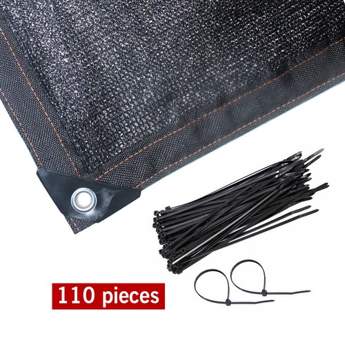 6' x 50' Black Fence Windscreen Privacy Screen Shade Cover Fabric Mesh Garden