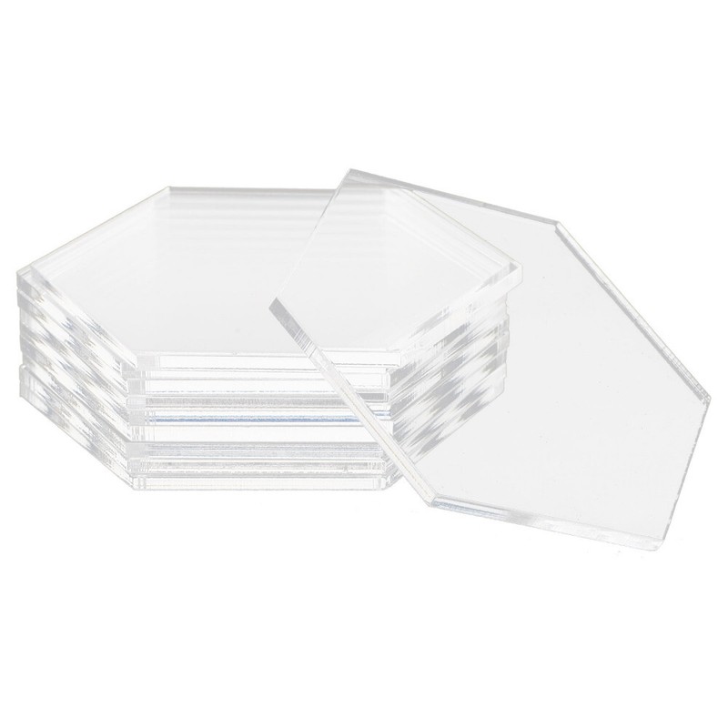 10 Pcs Signes De Table Feuille Plastique Hexagonale ÃTudiant