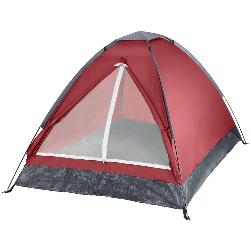 2 Person Camping Tent Lightweight Waterproof Backpacking Easy Setup Red Outdoor