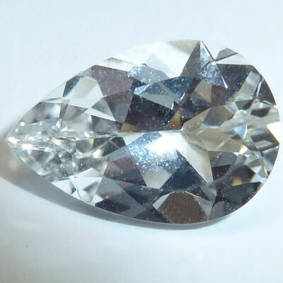 Natural Topaz White Oval, Pear, Emerald, Cushion Faceted Loose Gems Fine Cut AAA