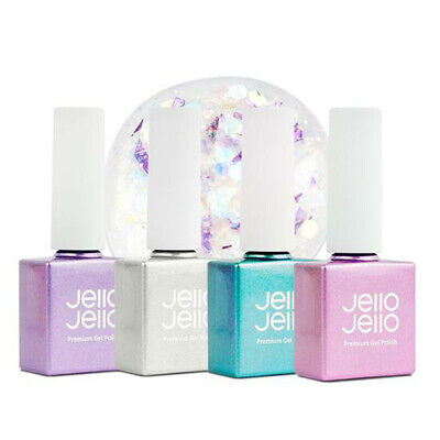 Jello Jello Premium Glitter Gel Nail Polish 4 Color Set K-Beauty