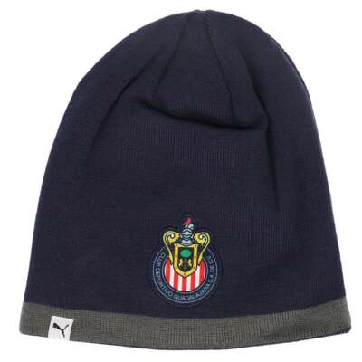 

Двусторонняя шапка Puma Chivas мужская размер  Athletic Casual 022051-01, Синий, Puma Chivas Reversible Beanie