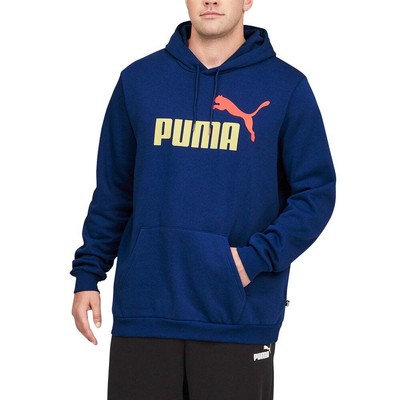 

Puma Ess+ 2 Col Logo Hoodie Bt Мужские синие пальто Куртки Верхняя одежда 84685016, Синий, Puma Ess+ 2 Col Logo Hoodie Bt
