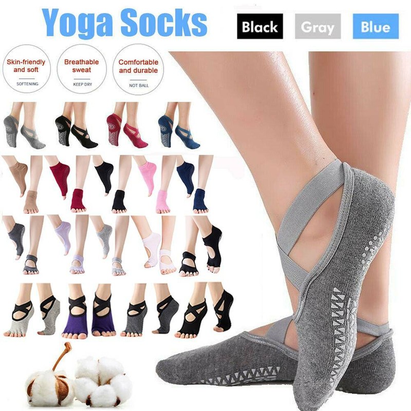 3 Paar Yogosocken Damen - Rutschfeste Zehensocken Für Yoga, Pilates & Fitness