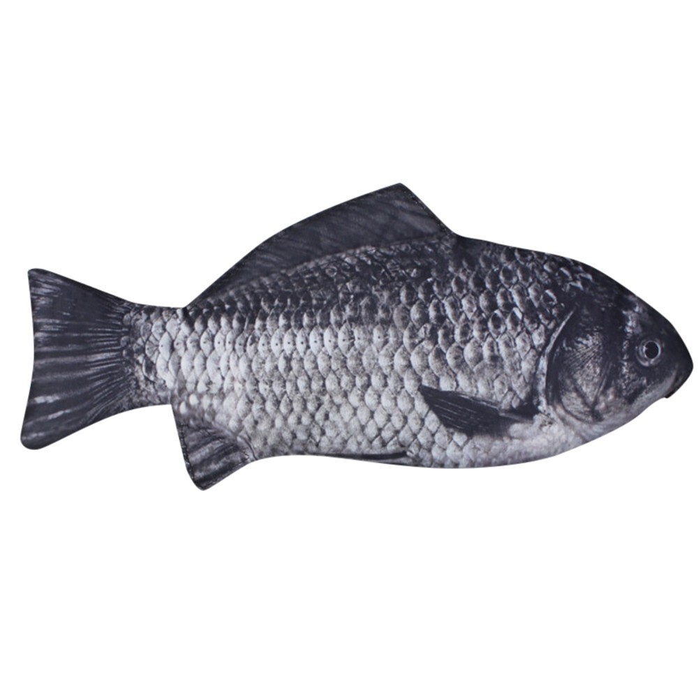 Pen Bag Realistic Fish Shape Make-up Pouch Pen Pencil Case With Zipper