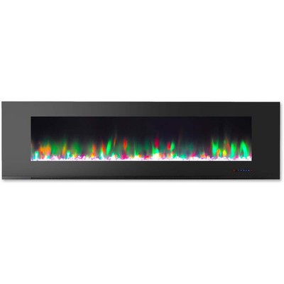 In Black With Multi-color Flames And Rock