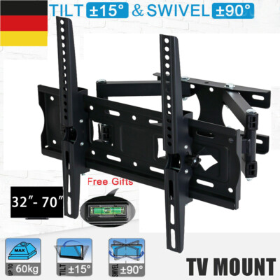 Vemount TV-Wandhalterung 37-75 Zoll Bildschirm Fernsehhalter schwenkbar neigbar