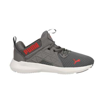 Puma Soft Enzo Nxt Lace Up Youth Boys Серые кроссовки Повседневная обувь 195571-08