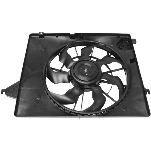 A/C Condenser And Radiator Cooling Fan Assembly For 2013-2018 Hyundai Santa Fe