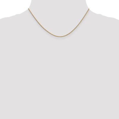 Pre-owned Superdealsforeverything Real 14kt Yellow Gold 1.4mm Round Cable Chain; 16 Inch; Lobster Clasp