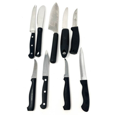 9 Pcs Ikea and Assorted Stainless Steel Steak Knife Set