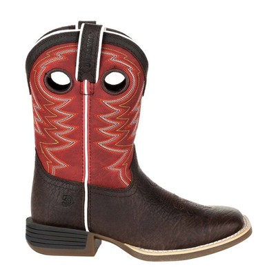 

Durango Lil Rebel Pro Красные повседневные ботинки для мальчиков с квадратным носком в ковбойском стиле DBT022, Красный, Durango Lil' Rebel Pro Red Square Toe Cowboy Youth