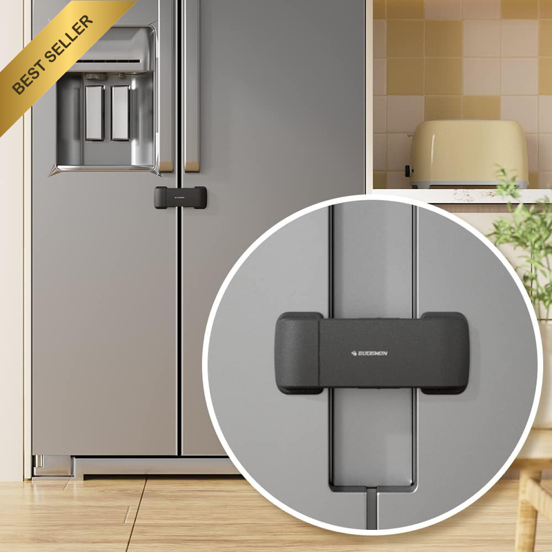 Updated French Fridge Lock French Door Refrigerator/Freezer Lock Apply to Max 2.