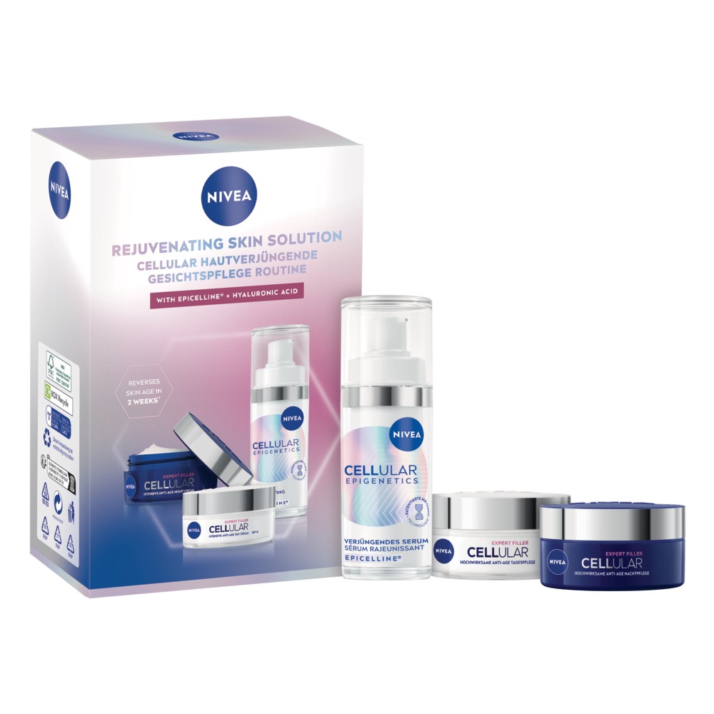 NIVEA CELLULAR Expert Filler & Epigenetics Tagespflege Nachtcreme und Serum - Bild 1 von 9