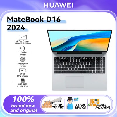 Huawei MateBook D 16 2024 13th Gen i5 16GB+1TB English Windows 11 PC Laptop
