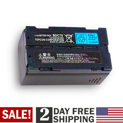 1X New TOPCON BDC70 Battery for TOPCON,SOKKIA Total Station,GPS,SRX,GRX,HIPER V