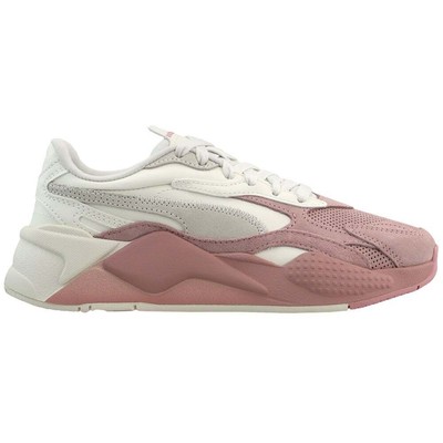 Puma RsX3 Color Block Womens Off White, Розовые кроссовки Повседневная обувь 373952-03