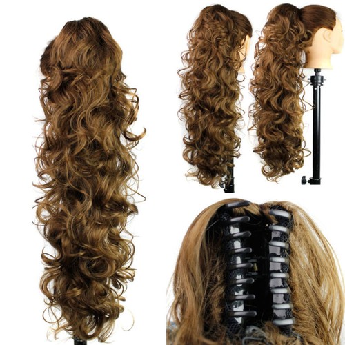 Lady Girls Hairpieces Ponytail Claw Jaw Clip In Pony Tail Hair