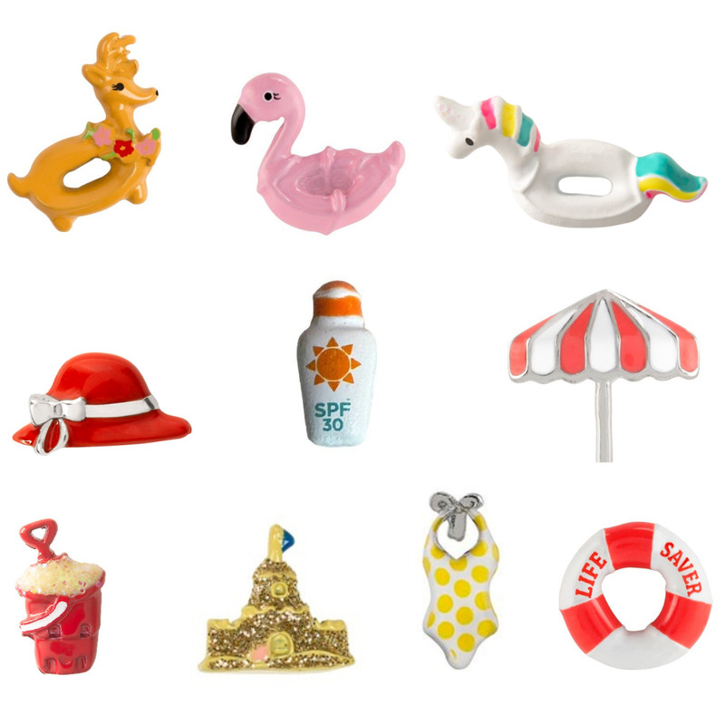 ORIGAMI OWL ~ FLOAT,SUN HAT,BAG,UMBRELLA,SAND PAIL,SANDCASTLE,LIFE PRESERVER